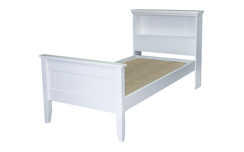Adventure Bed Base with Shelf – High Foot