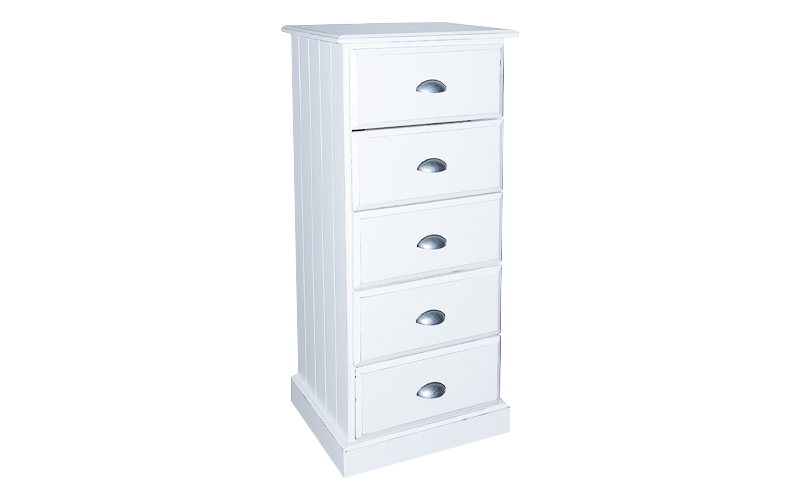 Andorra 5 Drawer Lingerie Tallboy