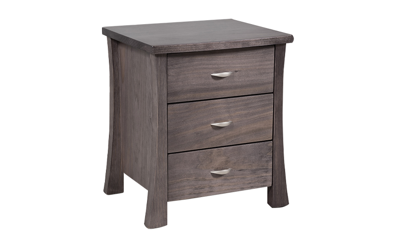 Hudson 3 Drawer Bedside Table