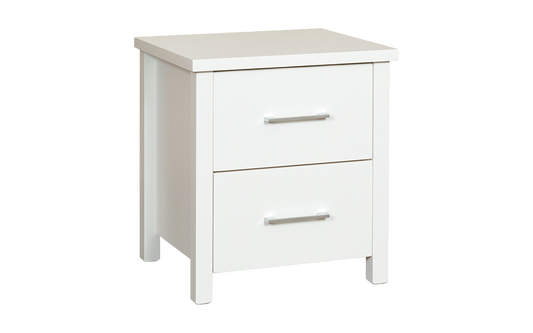 Portland 2 Drawer Bedside Cabinet